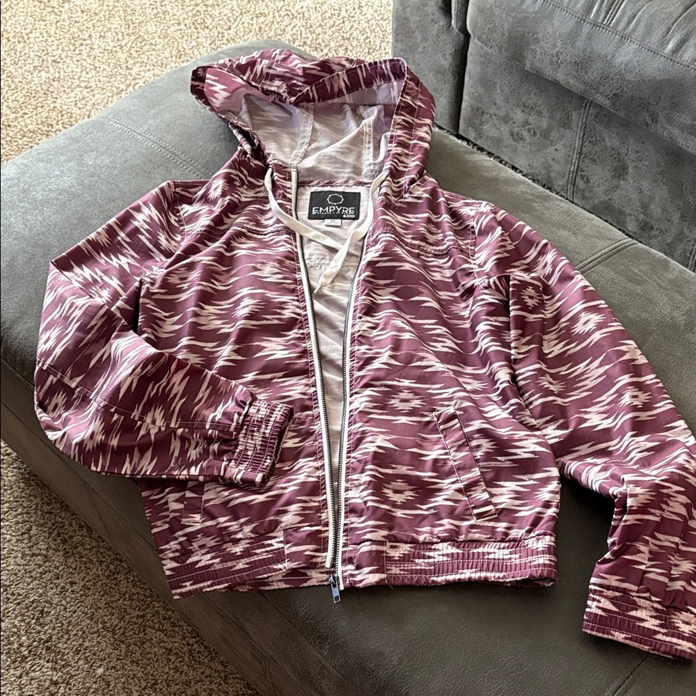 Empyre Burgundy and White  Jacket